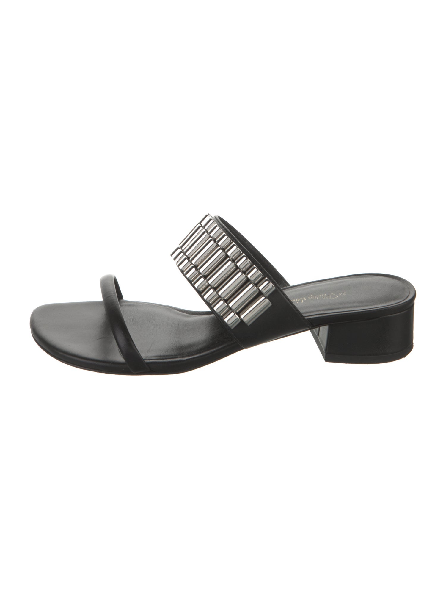 3.1 Phillip Lim Leather Studded Accents Slides