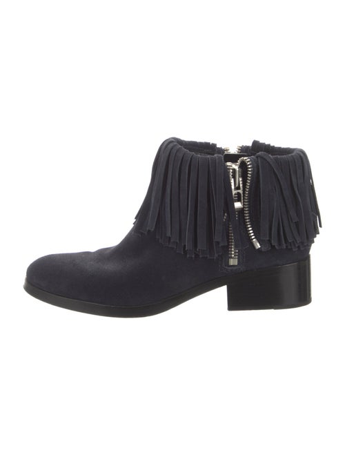 3.1 Phillip Lim Suede Fringe Trim Accent Boots