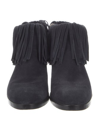 3.1 Phillip Lim Suede Fringe Trim Accent Boots