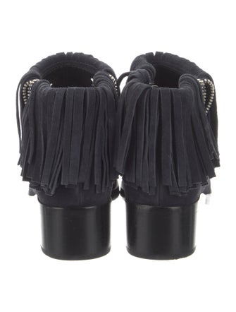 3.1 Phillip Lim Suede Fringe Trim Accent Boots