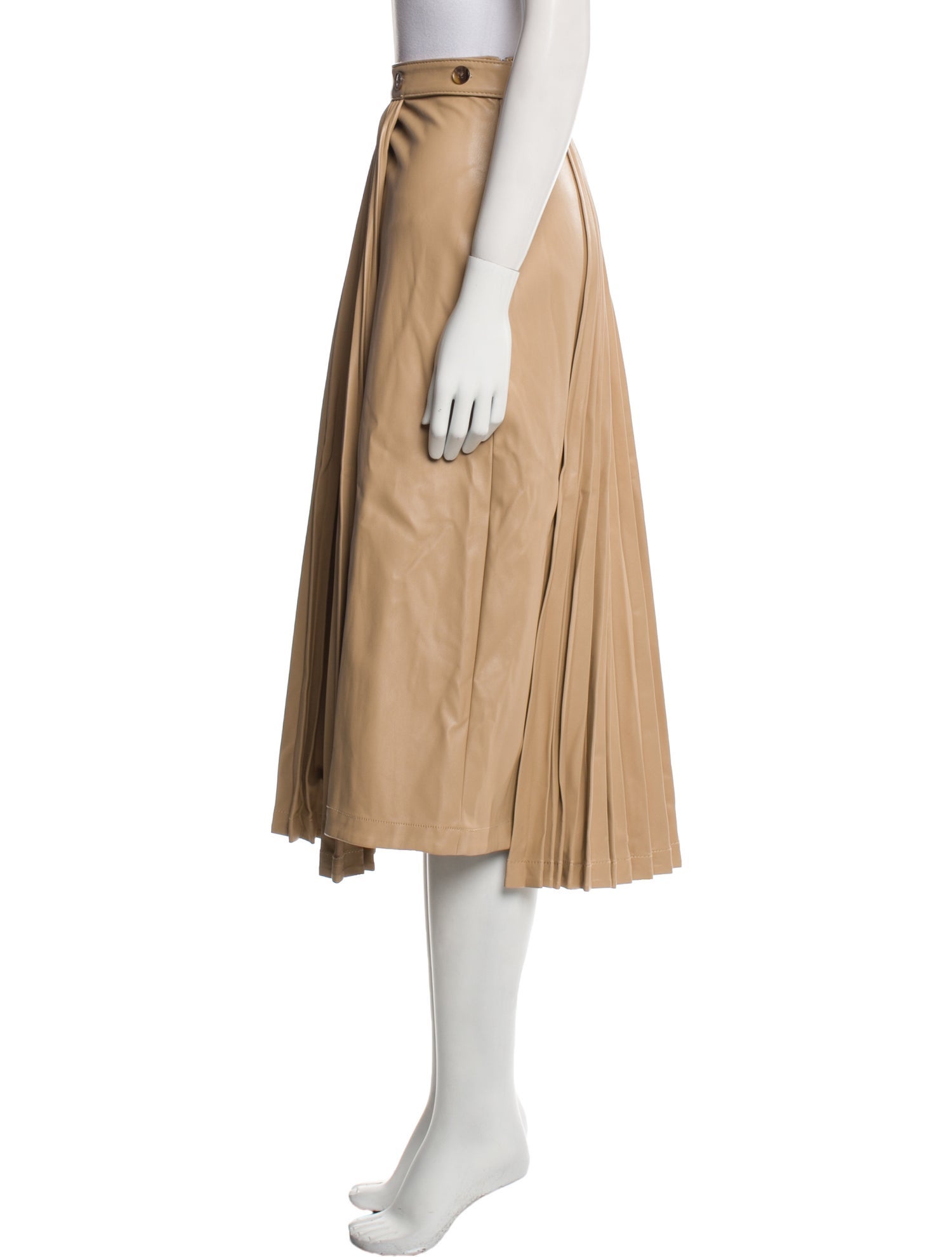 3.1 Phillip Lim Faux Leather Midi Length Skirt w/ Tags