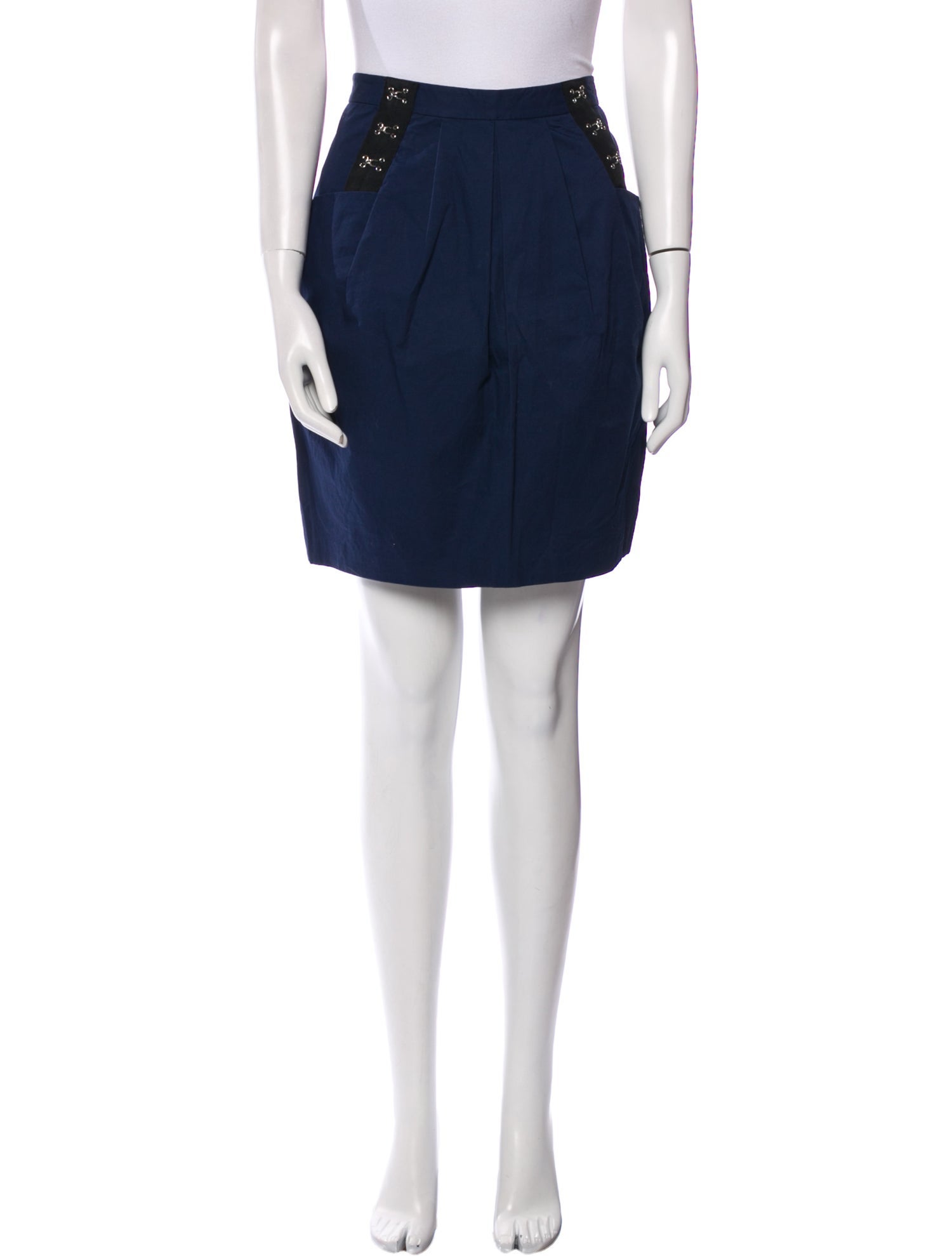 3.1 Phillip Lim Pleated Accents Mini Skirt