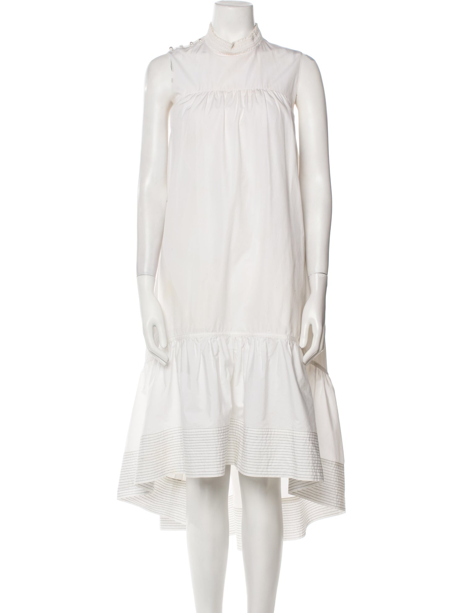 3.1 Phillip Lim Mock Neck Midi Length Dress