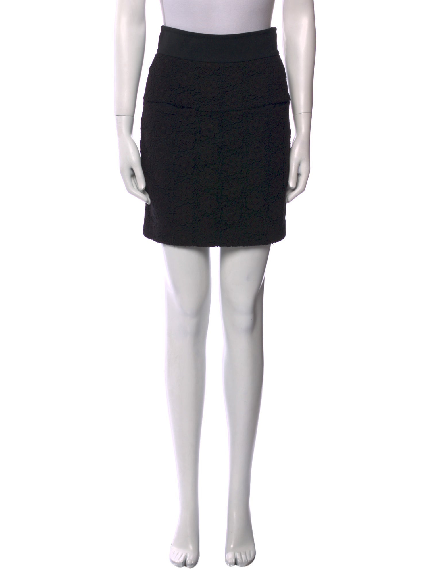 3.1 Phillip Lim Lace Trim Embellishment Mini Skirt