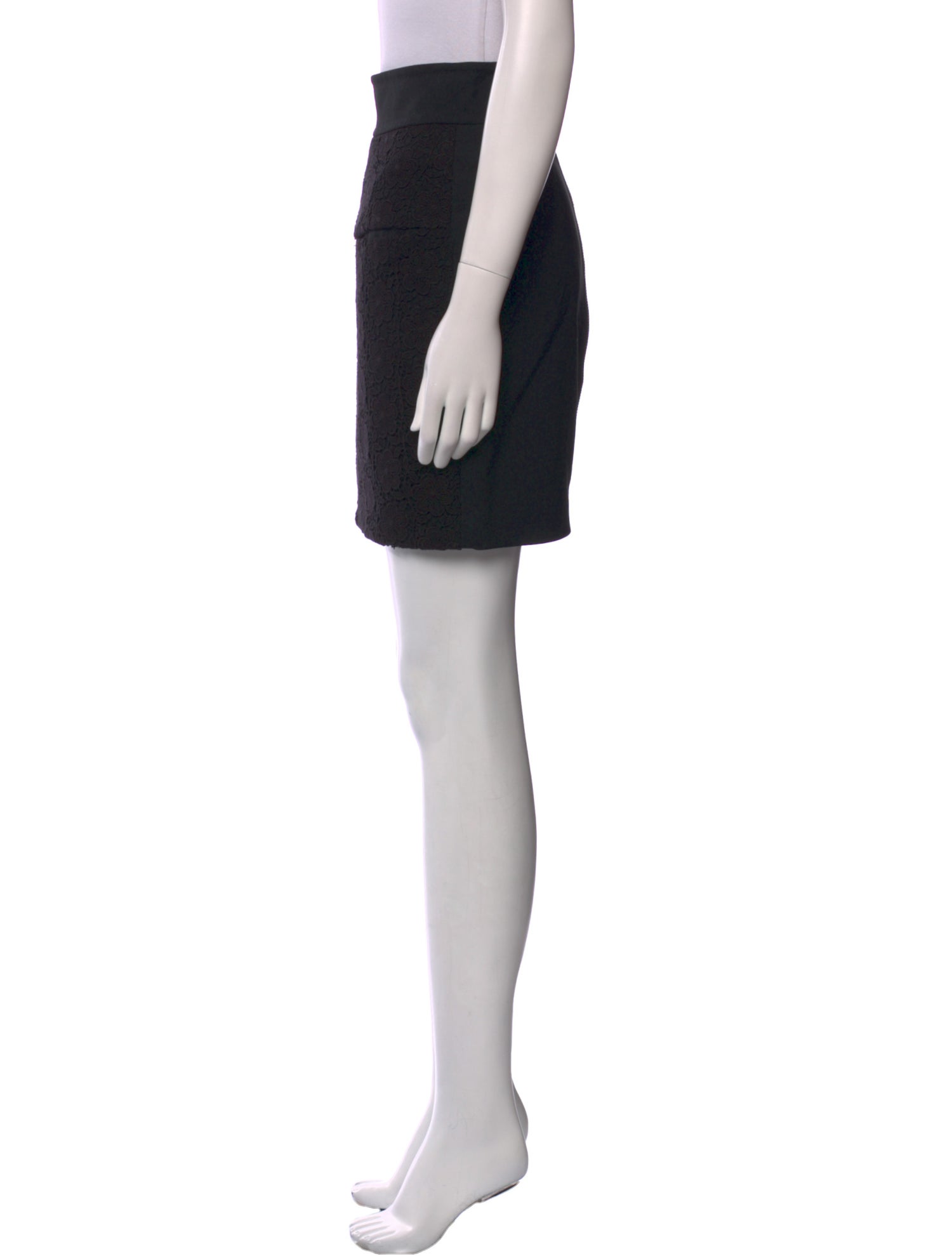 3.1 Phillip Lim Lace Trim Embellishment Mini Skirt