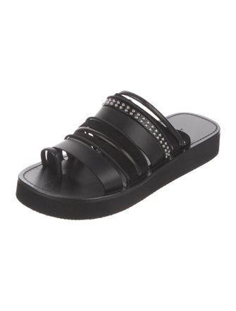 3.1 Phillip Lim Leather Studded Accents Slides