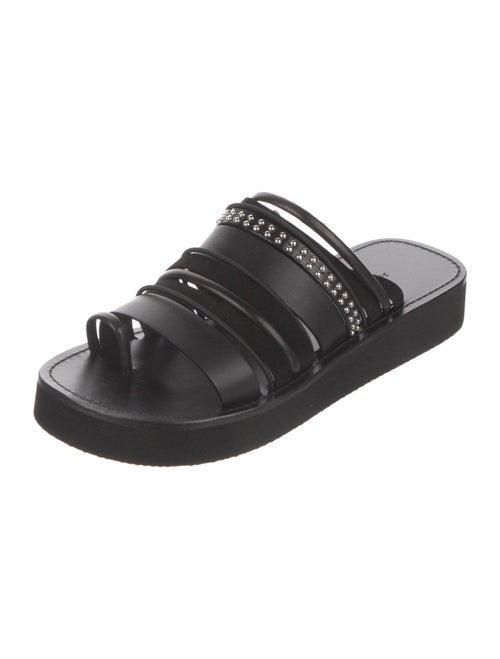 3.1 Phillip Lim Leather Studded Accents Slides