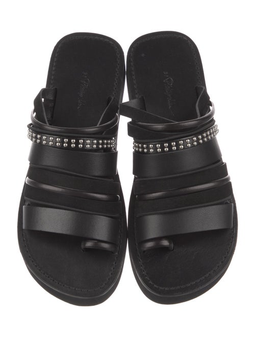 3.1 Phillip Lim Leather Studded Accents Slides
