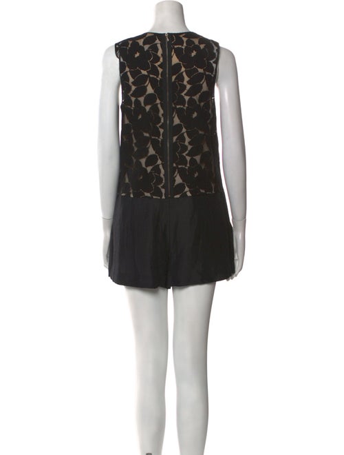 3.1 Phillip Lim Floral Print Crew Neck Romper