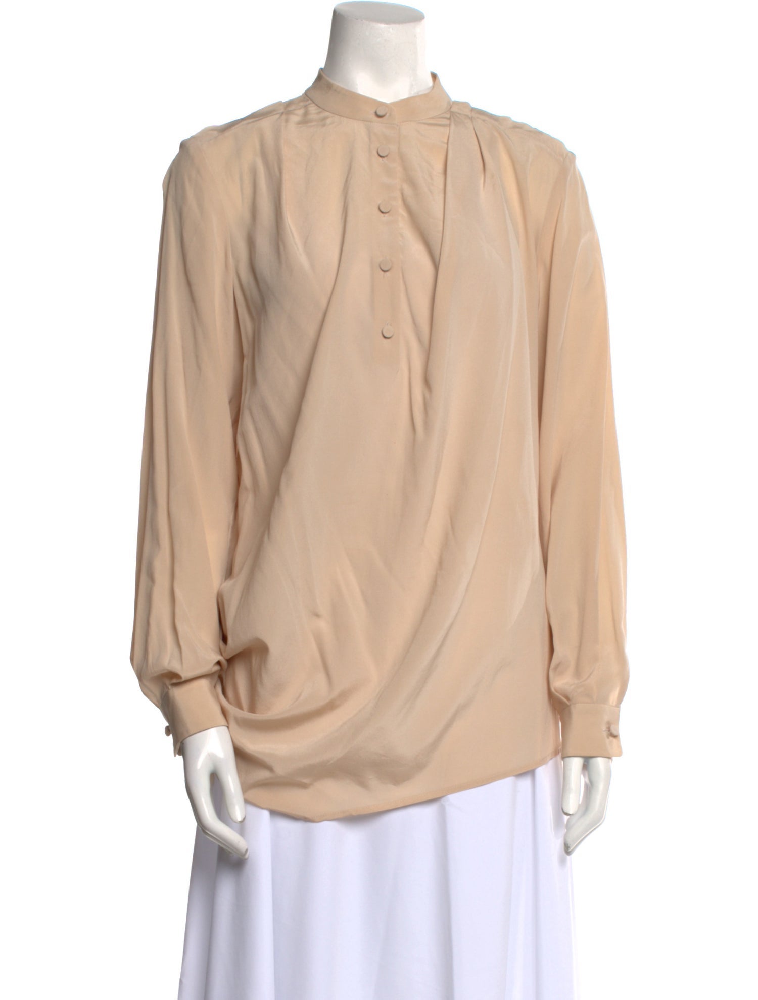 3.1 Phillip Lim Silk Mock Neck Blouse