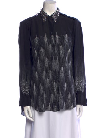 3.1 Phillip Lim Silk Printed Button-Up Top