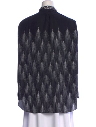 3.1 Phillip Lim Silk Printed Button-Up Top