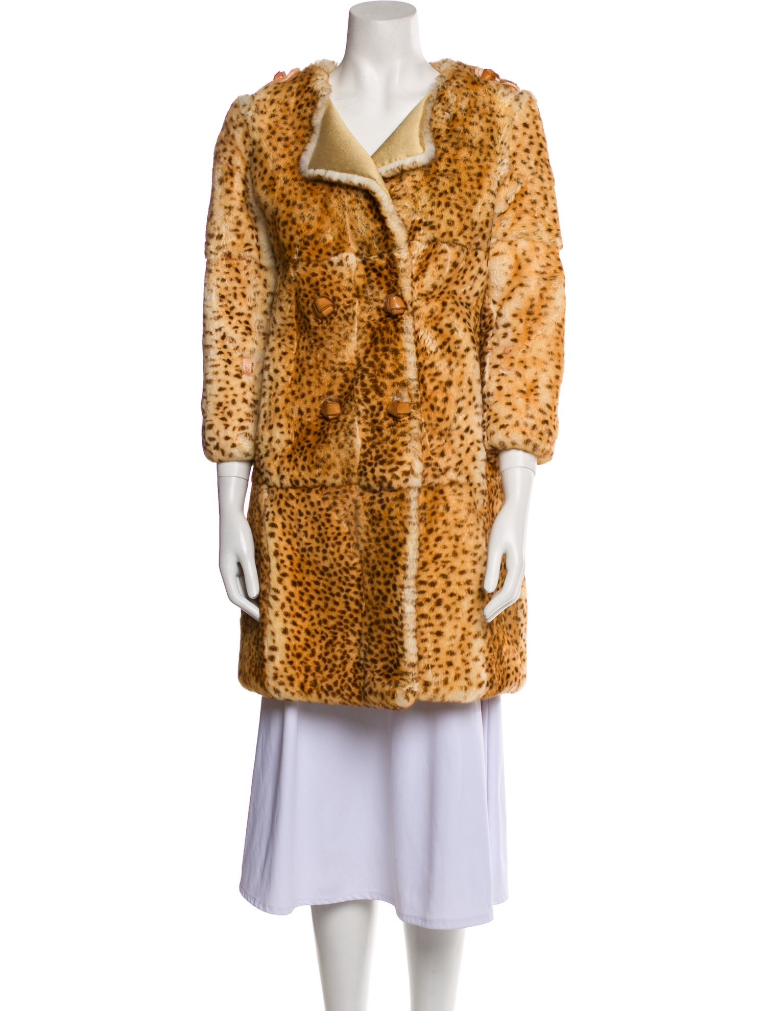 3.1 Phillip Lim Fur Animal Print Fur Coat
