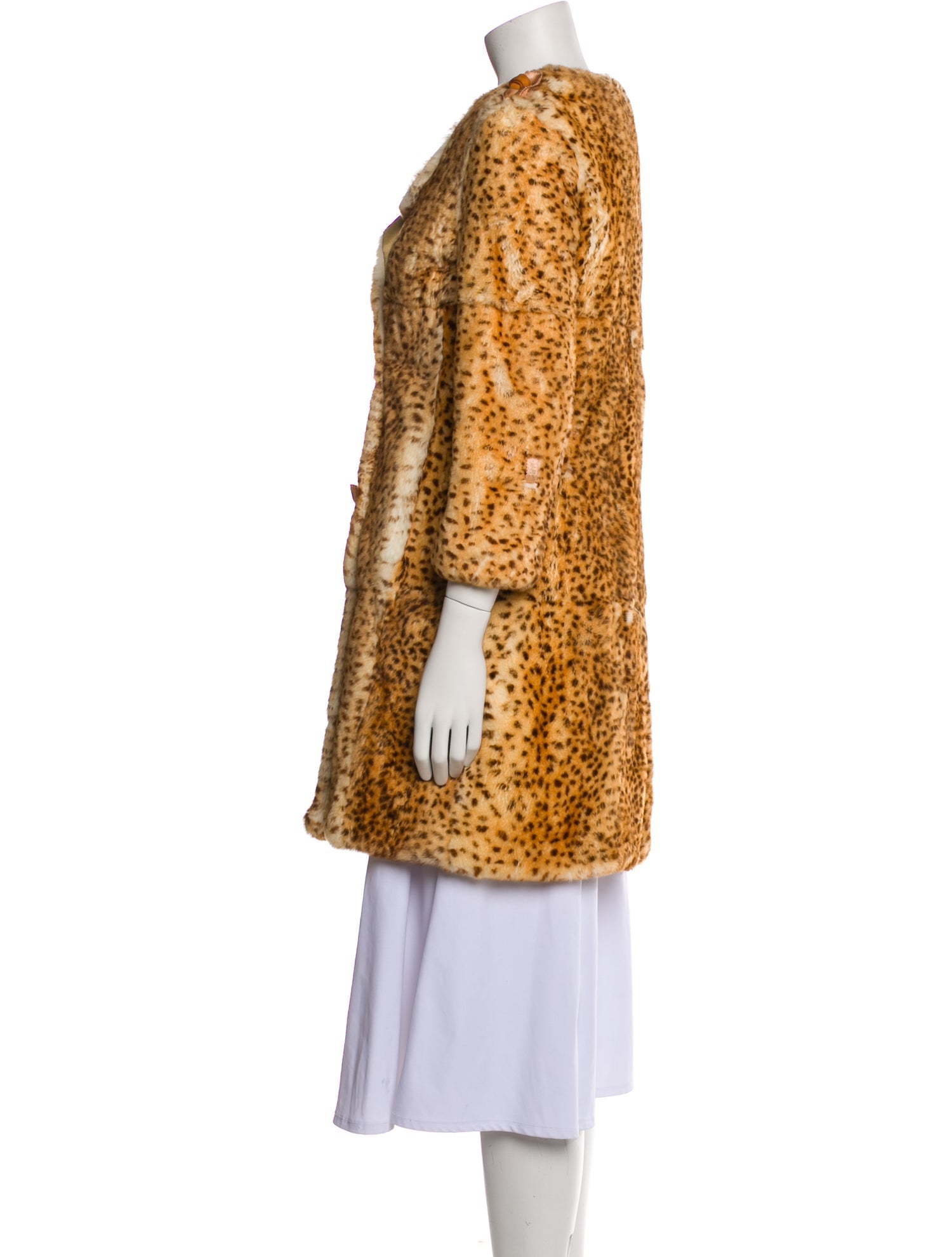3.1 Phillip Lim Fur Animal Print Fur Coat
