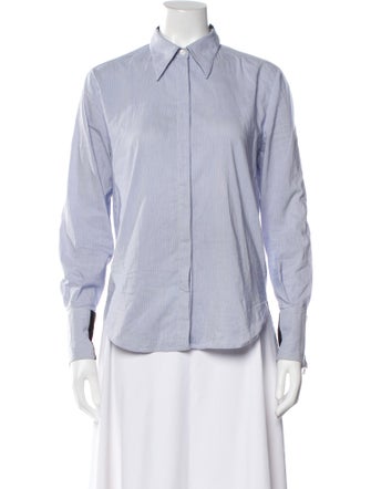 3.1 Phillip Lim Striped Long Sleeve Button-Up Top