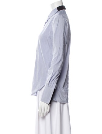 3.1 Phillip Lim Striped Long Sleeve Button-Up Top