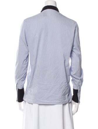 3.1 Phillip Lim Striped Long Sleeve Button-Up Top