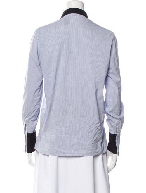 3.1 Phillip Lim Striped Long Sleeve Button-Up Top