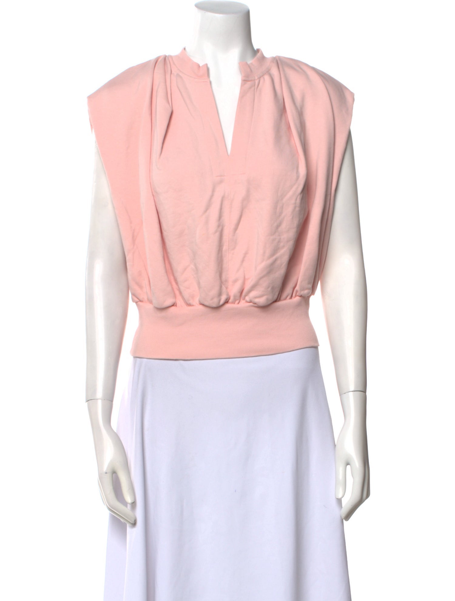 3.1 Phillip Lim V-Neck Short Sleeve Crop Top