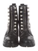 3.1 Phillip Lim Faux Pearl Accents Leather Combat Boots