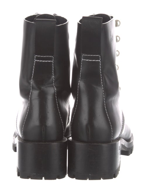 3.1 Phillip Lim Faux Pearl Accents Leather Combat Boots