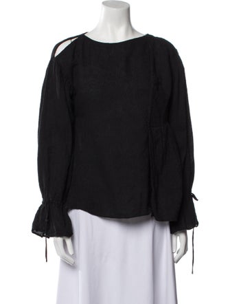 3.1 Phillip Lim Bateau Neckline Long Sleeve Blouse
