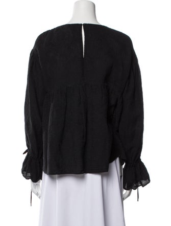 3.1 Phillip Lim Bateau Neckline Long Sleeve Blouse