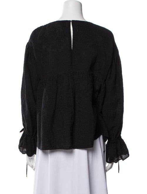 3.1 Phillip Lim Bateau Neckline Long Sleeve Blouse