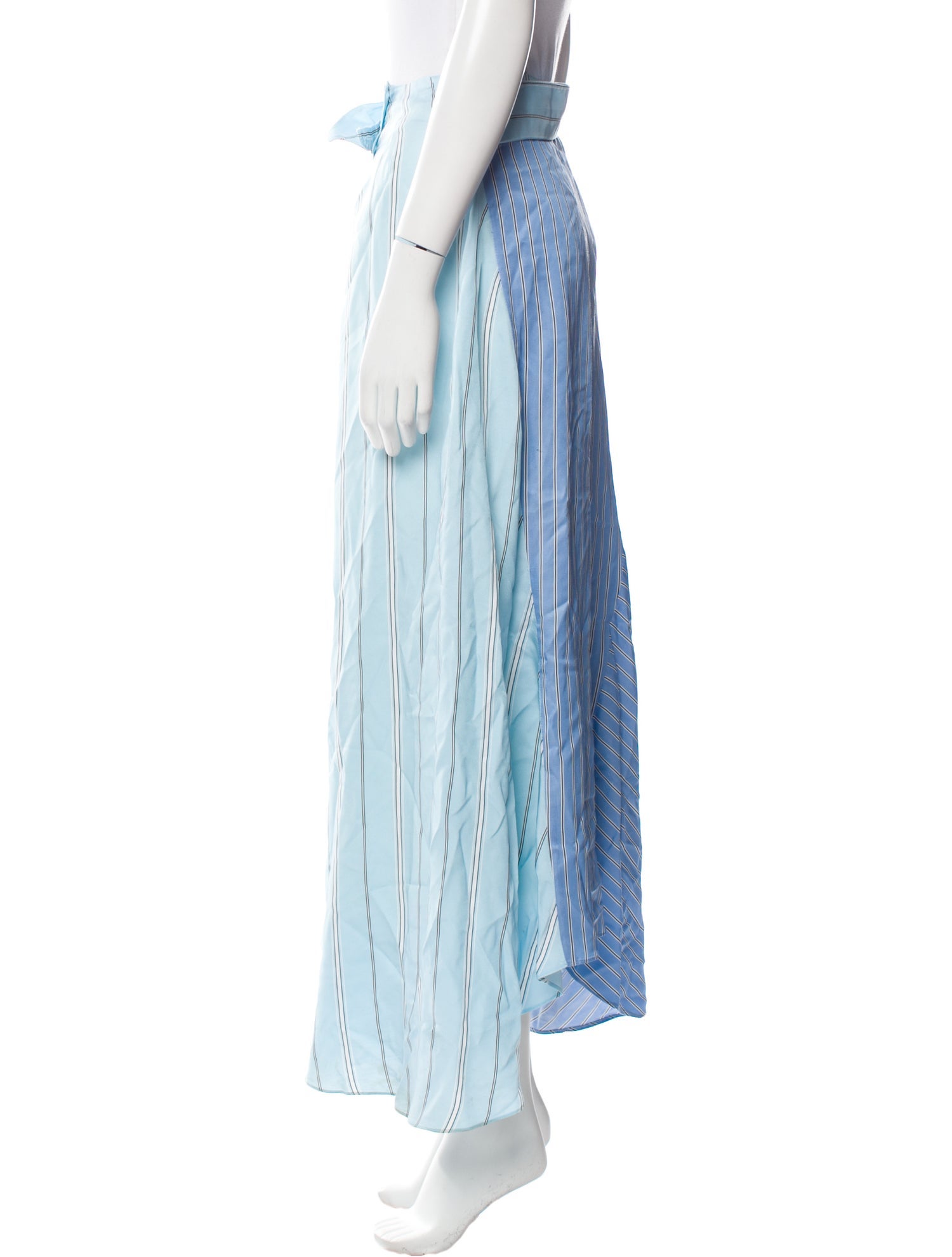 3.1 Phillip Lim Striped Midi Length Skirt