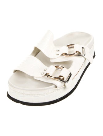 3.1 Phillip Lim Embossed Leather Sandals