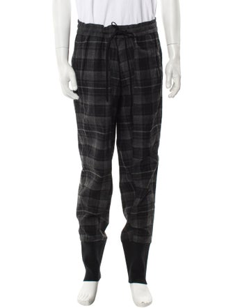 3.1 Phillip Lim Wool Plaid Print Pajama Bottoms