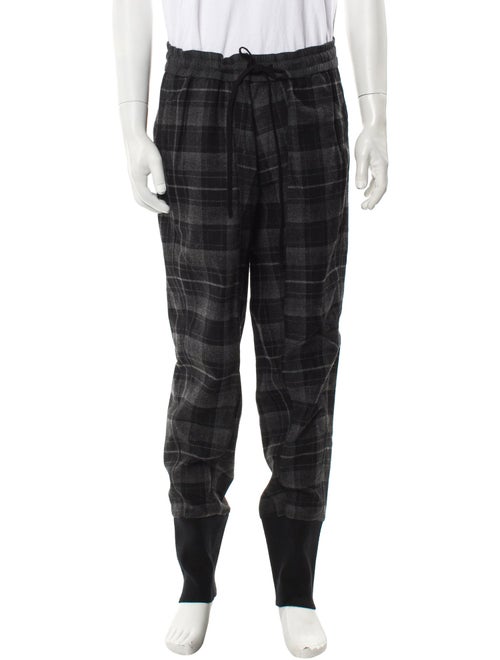 3.1 Phillip Lim Wool Plaid Print Pajama Bottoms