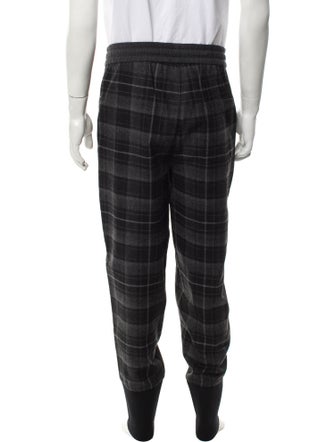 3.1 Phillip Lim Wool Plaid Print Pajama Bottoms