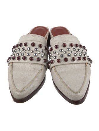3.1 Phillip Lim Leather Studded Accents Mules