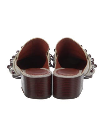 3.1 Phillip Lim Leather Studded Accents Mules