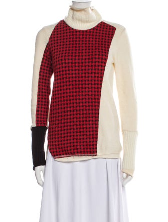 3.1 Phillip Lim Wool Colorblock Pattern Sweater