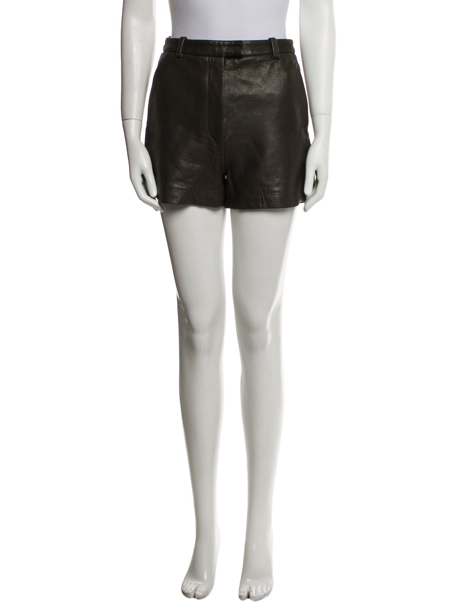 3.1 Phillip Lim Leather Mini Shorts