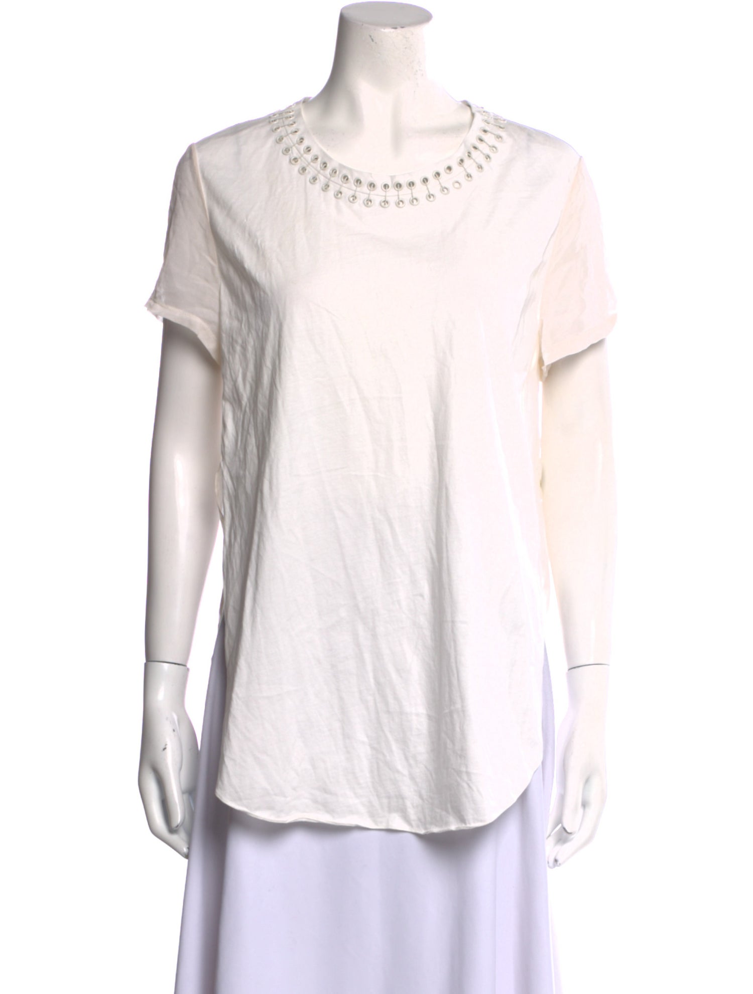 3.1 Phillip Lim Scoop Neck Short Sleeve T-Shirt