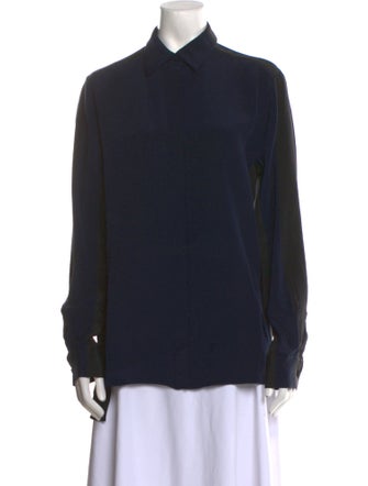 3.1 Phillip Lim Silk Long Sleeve Button-Up Top