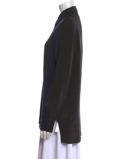 3.1 Phillip Lim Silk Long Sleeve Button-Up Top