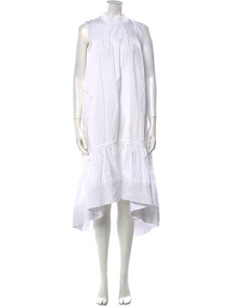 3.1 Phillip Lim Mock Neck Long Dress