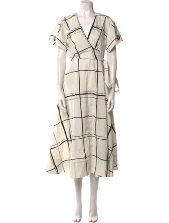 3.1 Phillip Lim Plaid Print Long Dress