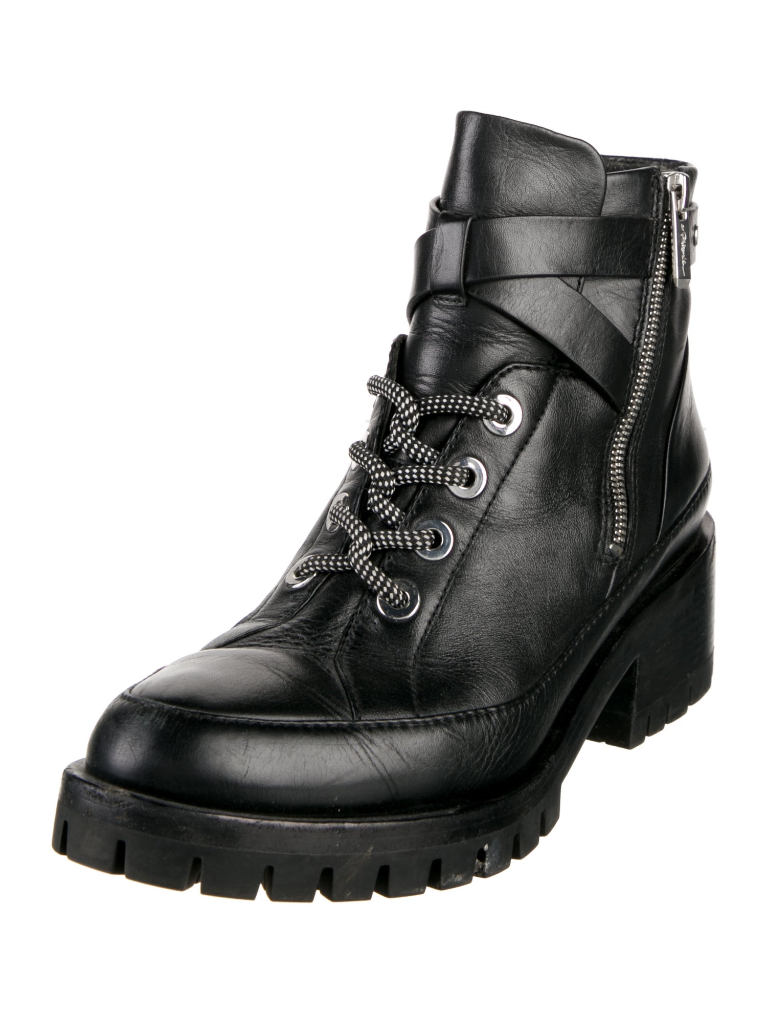 3.1 Phillip Lim Leather Combat Boots