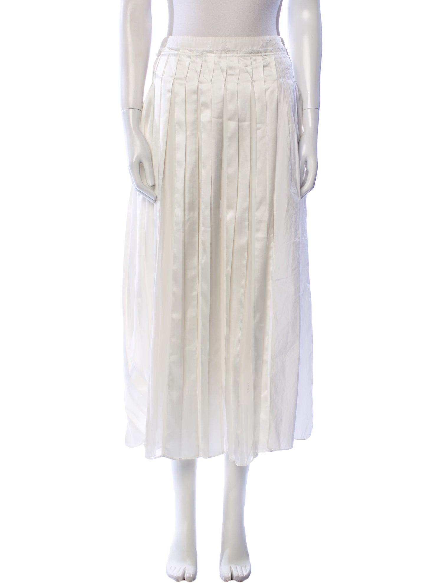 3.1 Phillip Lim Pleated Accents Midi Length Skirt