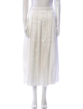 3.1 Phillip Lim Pleated Accents Midi Length Skirt