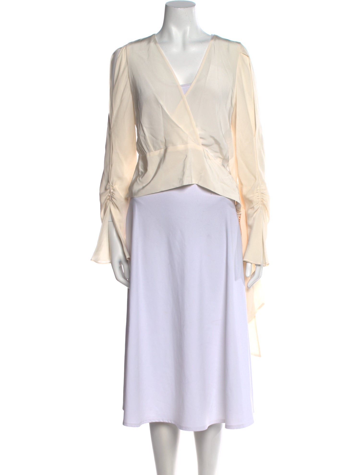 3.1 Phillip Lim Silk V-Neck Blouse w/ Tags