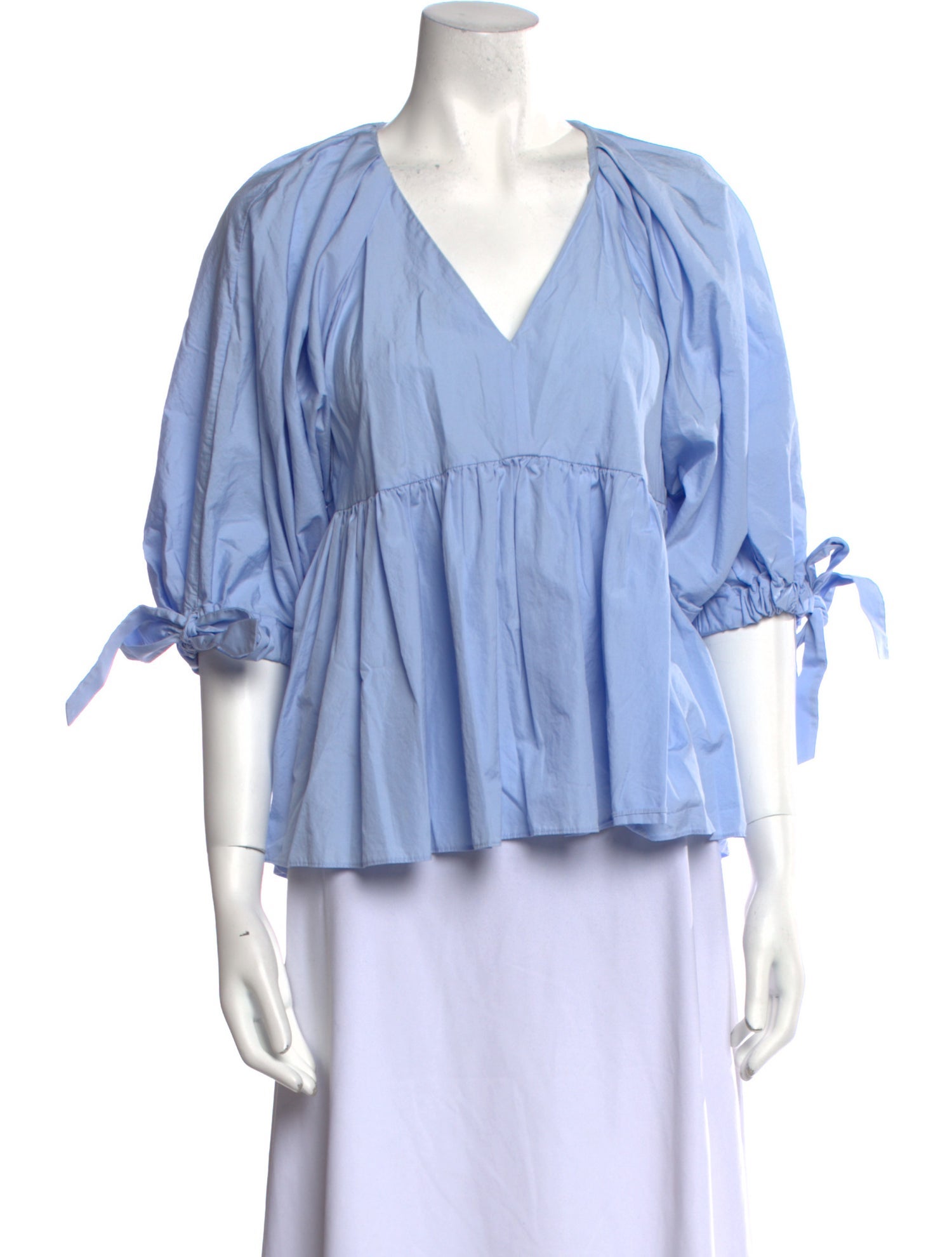 3.1 Phillip Lim V-Neck Three-Quarter Sleeve Blouse