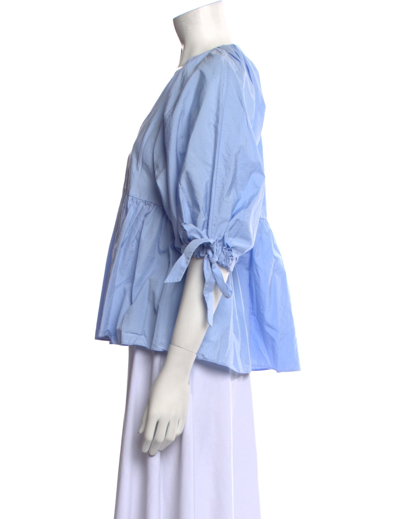 3.1 Phillip Lim V-Neck Three-Quarter Sleeve Blouse