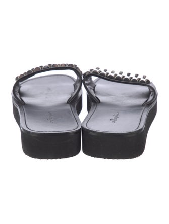 3.1 Phillip Lim Leather Studded Accents Slides