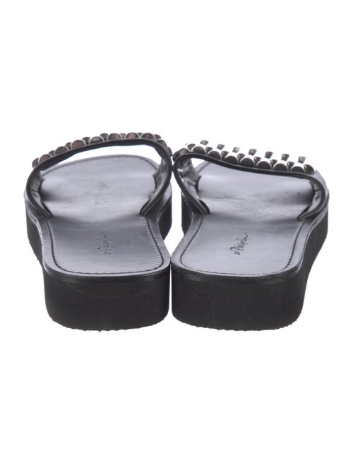 3.1 Phillip Lim Leather Studded Accents Slides